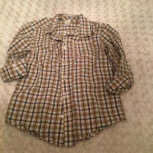 GYMBOREE Plaid Longsleeve button down